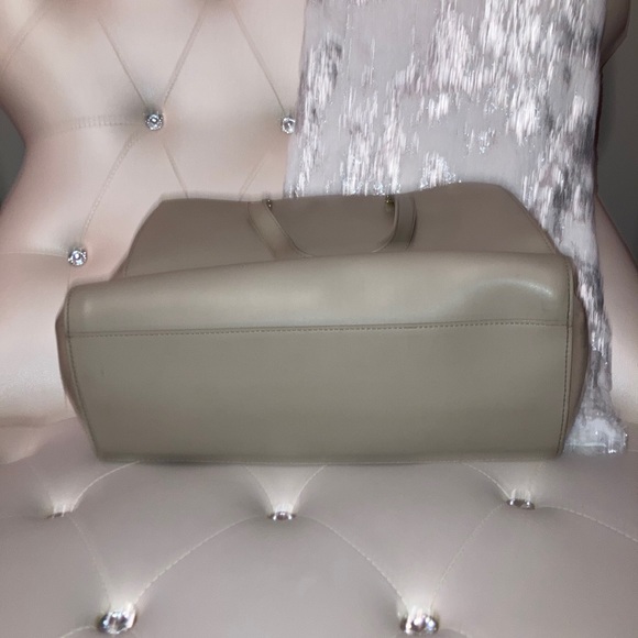 Kate Spade Parker Street Aisley Leather Suede Large Warm Putty Handbag Crossbody - Picture 6 of 16